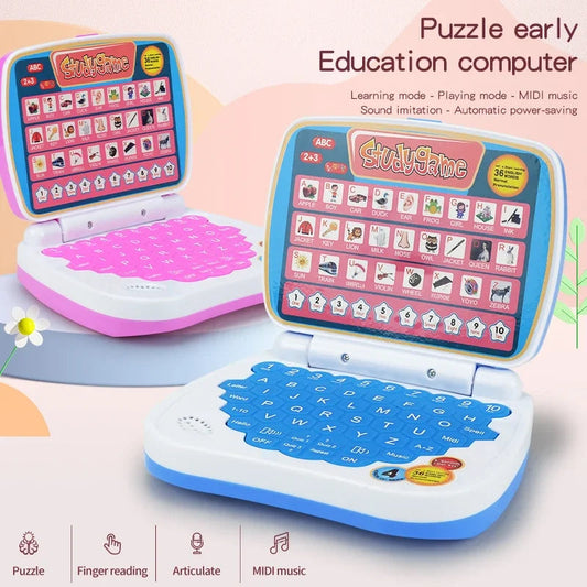 English Learning Small Laptop Toy for Children.Kids. Boys and Girls Computer for Aphabet ABC.Numbers.Words.Spelling.Maths.Music shoporiz