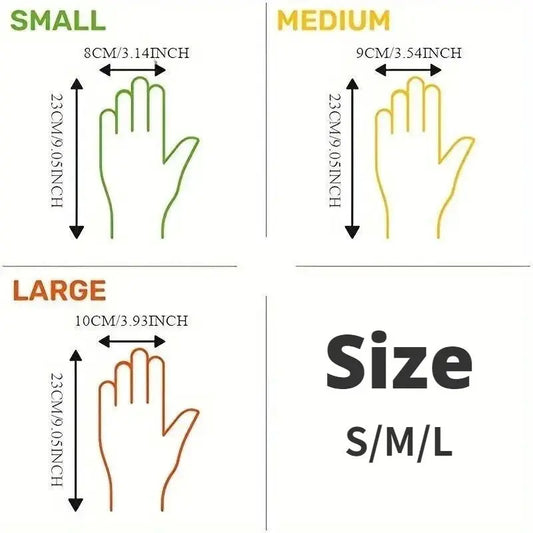 100PCS Disposable TPE Gloves Kitchen Bathroom Restaurant Camping Travel Waterproof Oil-Proof Household Cleaning Tools