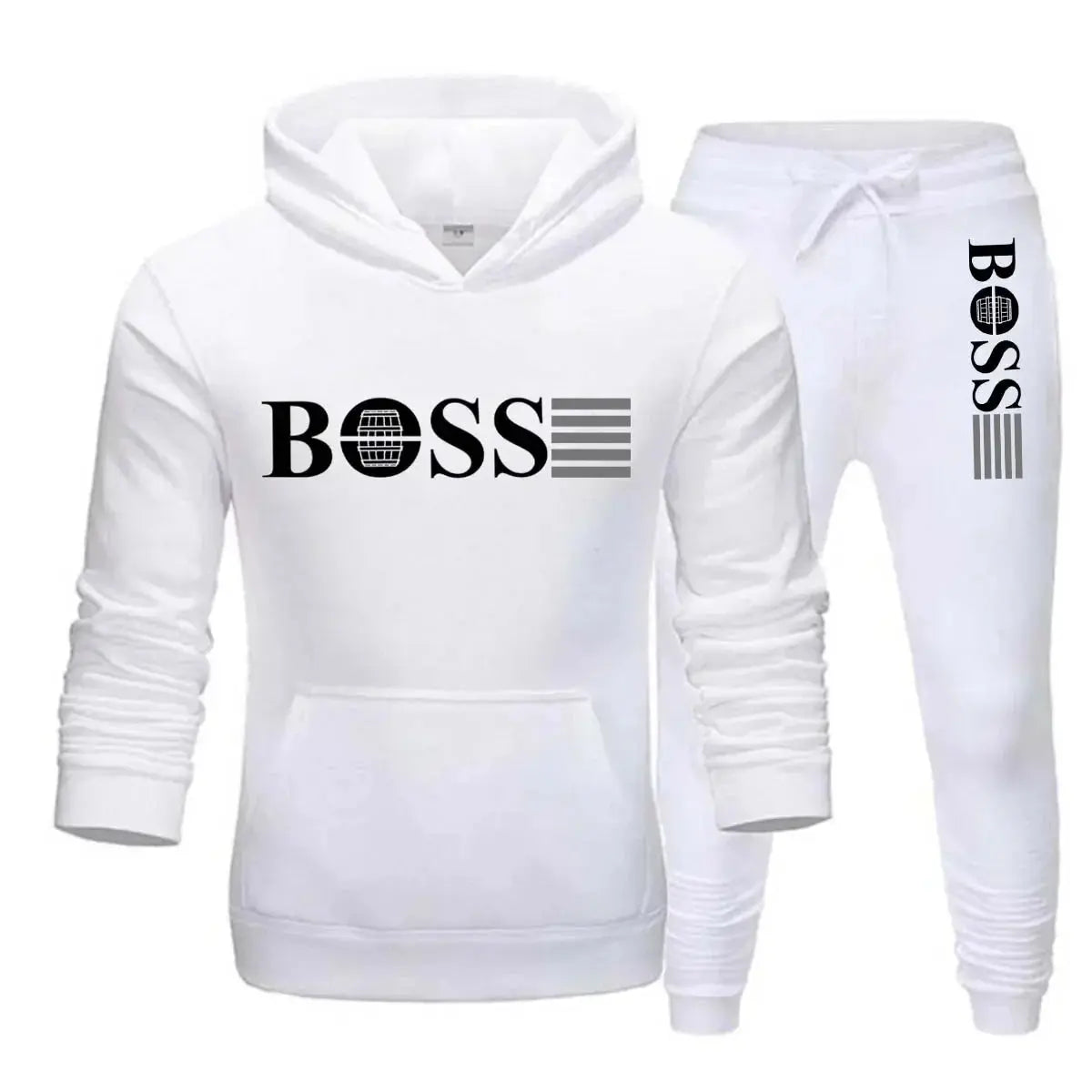 New autumn and winter men's long-sleeved hoodie; pants two-piece set of fashionable outdoor sportswear Shoporiz