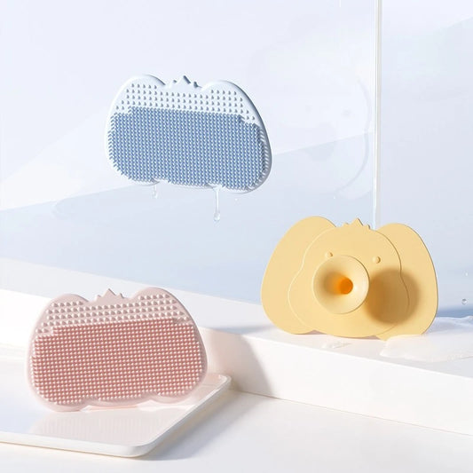 Soft Silicone Baby Bath Head Massage Brushes Cartoon Koala Hair Washing Brush Scalp Comb for Newborn Bath Wipe Washing Hair Tool