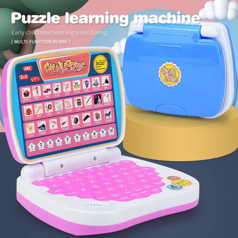 English Learning Small Laptop Toy for Children.Kids. Boys and Girls Computer for Aphabet ABC.Numbers.Words.Spelling.Maths.Music shoporiz