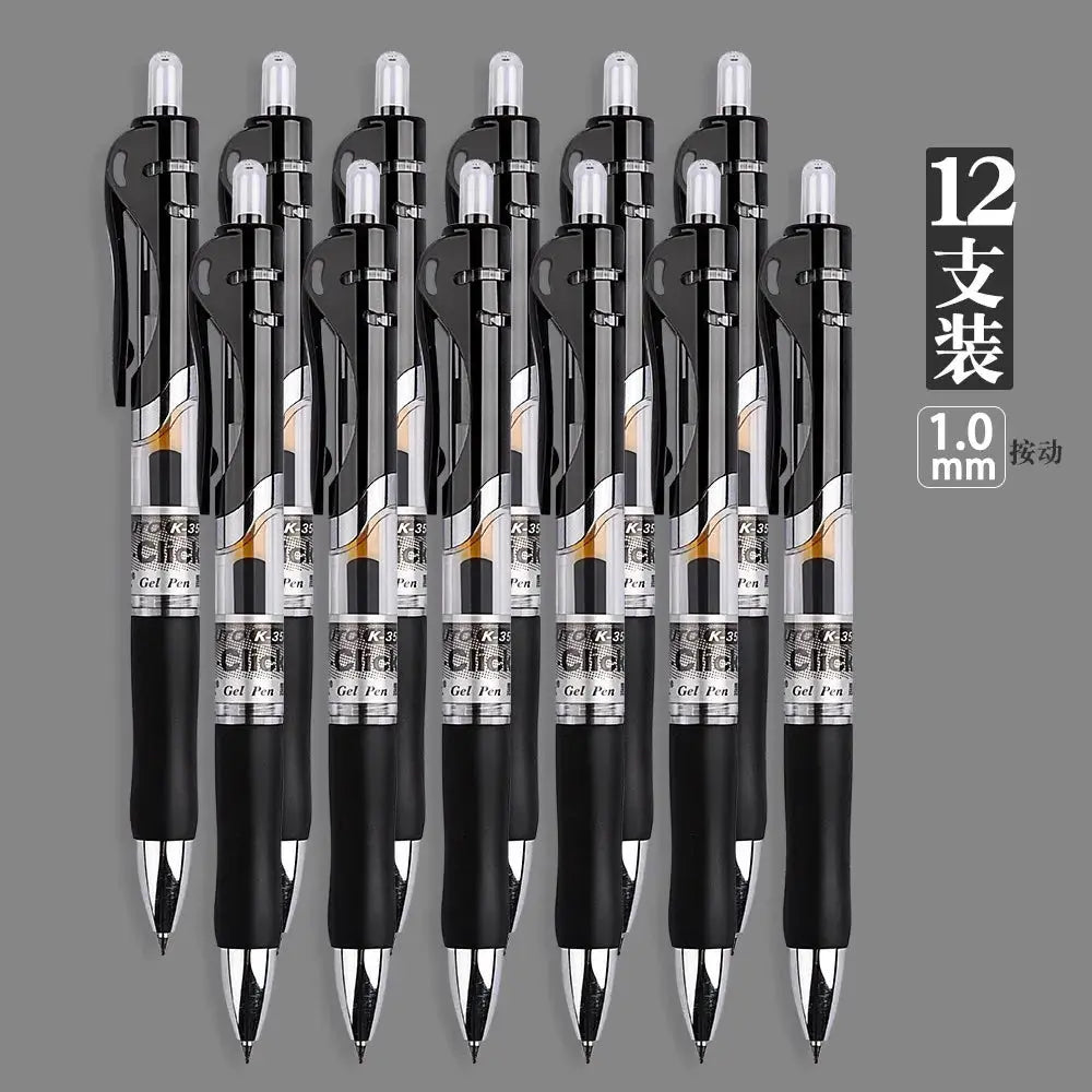 M&G 1.0mm Gel Pens Ultra Thick Large Capacity Signature Pen Practice Black Bold Tip Pen, Office and Student Signature Pen