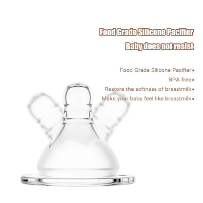 150ml/270ml baby cartoon bottle, 0-3 years old newborn feeding bottle, drop-proof and leak-proof, food grade safe PP material Shoporiz