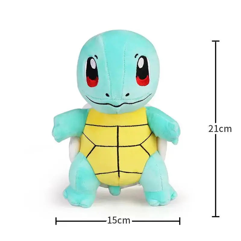 Kawaii Pokemon Plush Toys Set - Pikachu Pichu Charmander Squirtle Psyduck Anime Soft Dolls for Kids Birthday Christmas Gifts