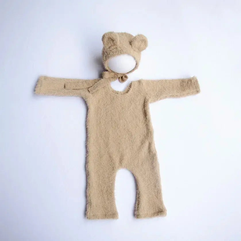 Newborn Photography Props Knitted Outfit Bear Baby Cosplay Glasses Baby Photoshoot Props Accessories Shoporiz