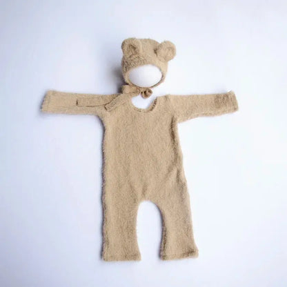 Newborn Photography Props Knitted Outfit Bear Baby Cosplay Glasses Baby Photoshoot Props Accessories Shoporiz