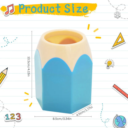 Cute Pencil Head Shape Pen Holder Pencil Storage Box Student Desktop Office Shoporiz