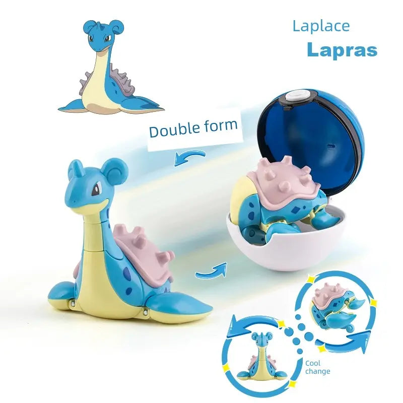 Gengar Pokemon Deformation Poke Ball Fast Dragon Toy Doll Movable Joint Toy Pet Doll Master