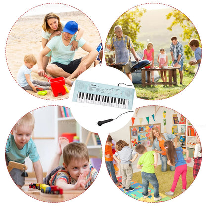 37 Keys Kids Electronic Piano Organ keyboard with Microphone Education Toys Musical Instrument Children Boy Girl Gifts shoporiz