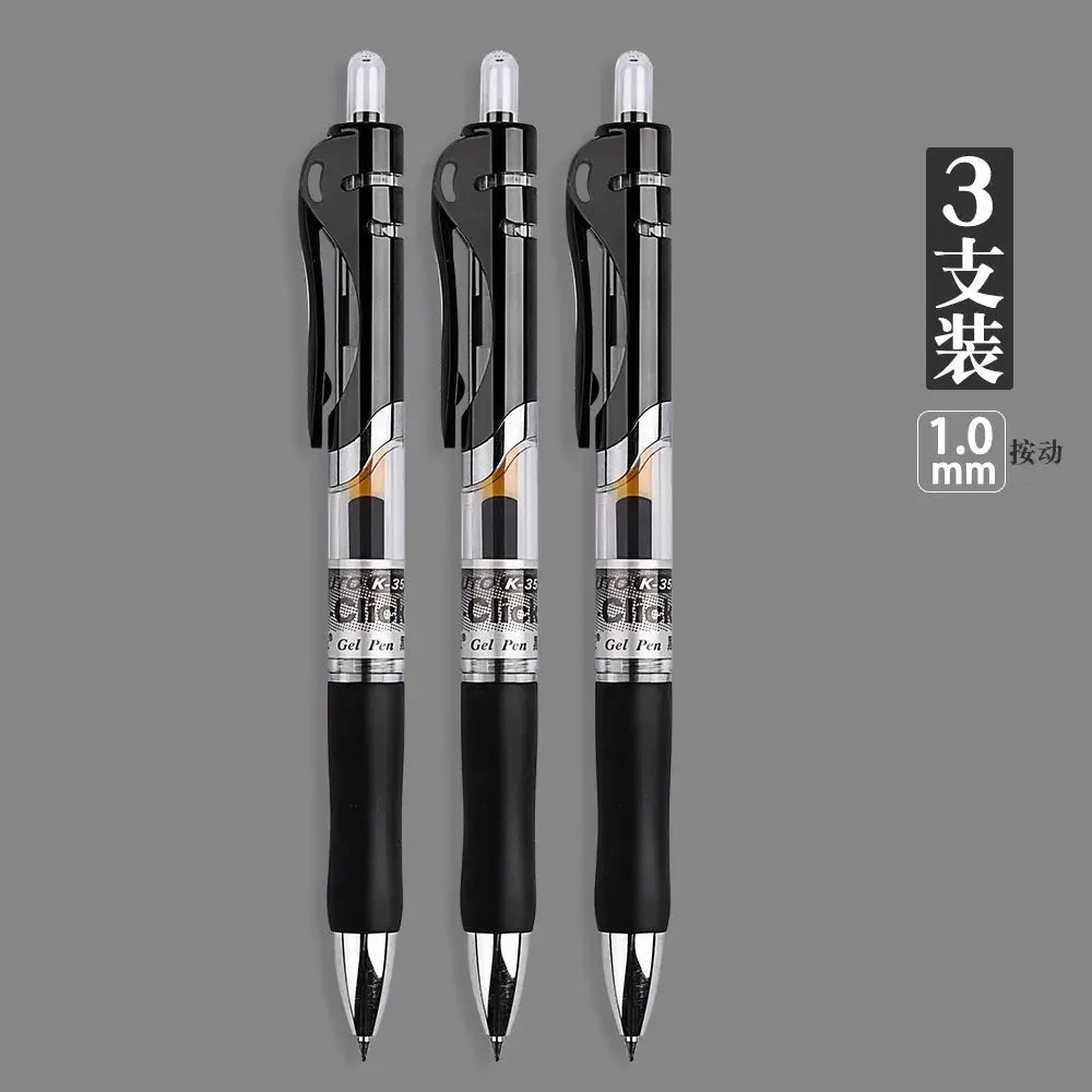 M&G 1.0mm Gel Pens Ultra Thick Large Capacity Signature Pen Practice Black Bold Tip Pen, Office and Student Signature Pen