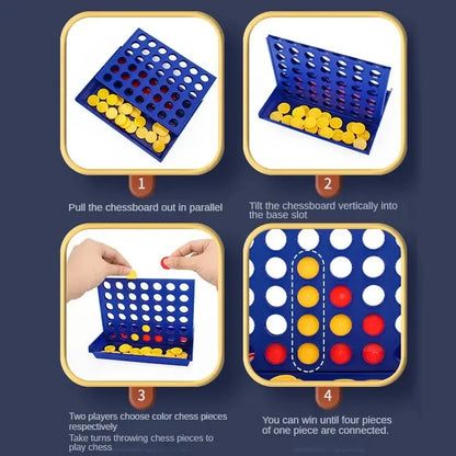 Connect Four Board Game - Classic Family Game Fun Educational Toy for Children Entertainment Party Game Ages 7+