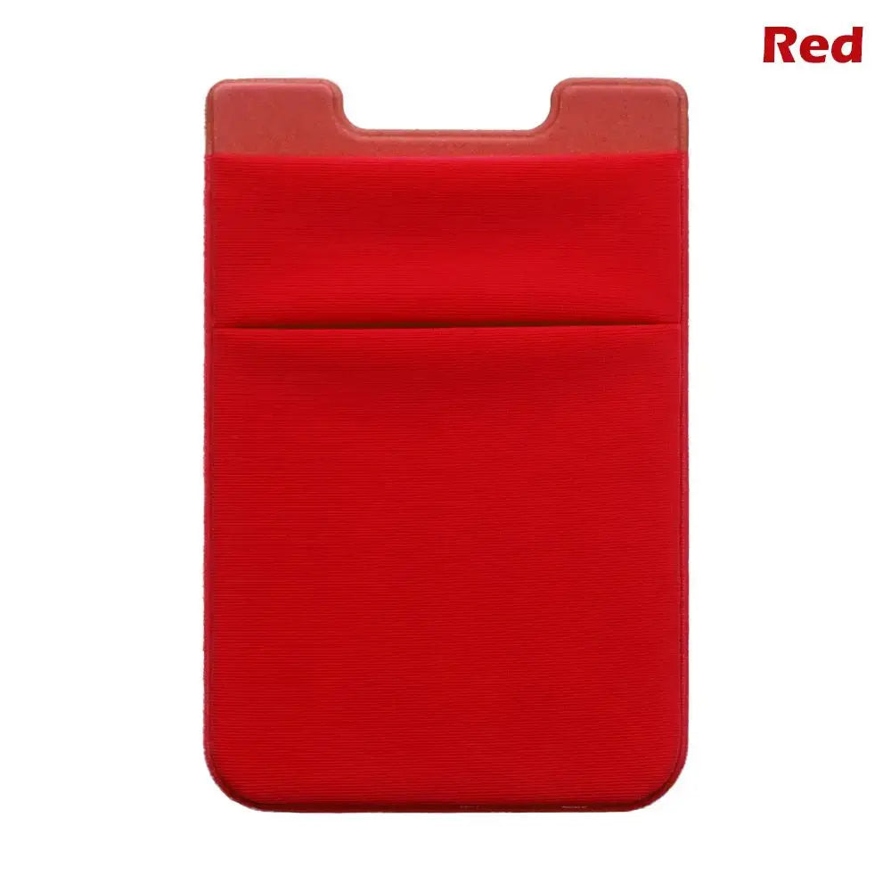 Silicone Phone Card Holder Wallet Case Phone Wallet Stick On Credit Card Holder Phone Pocket for Almost All Cell Phone