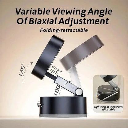 Foldable Phone Stand Strong Magnetic Car Phone Holder Dashboard Phone Holder 360° Rotating Vacuum Suction Cup GPS Bracket in Car Shoporiz