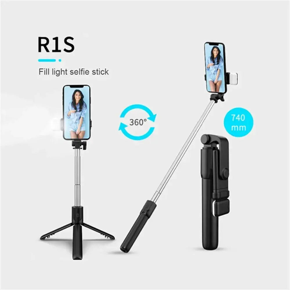 Bluetooth Selfie Stick with Wireless Remote Portable Retractable Mini Tripod Mobile Phone Holder Multifunctional Shoporiz