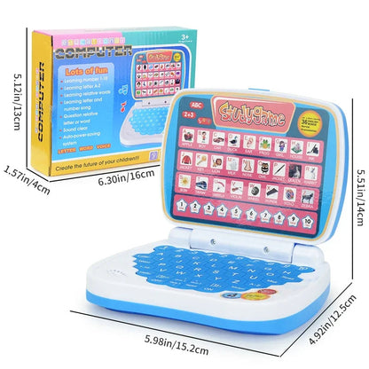 English Learning Small Laptop Toy for Children.Kids. Boys and Girls Computer for Aphabet ABC.Numbers.Words.Spelling.Maths.Music shoporiz