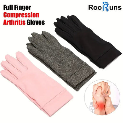 1 Pair Full Finger Pressure Health Cotton Gloves,Health Rehabilitation Training,Cycling Gloves shoporiz