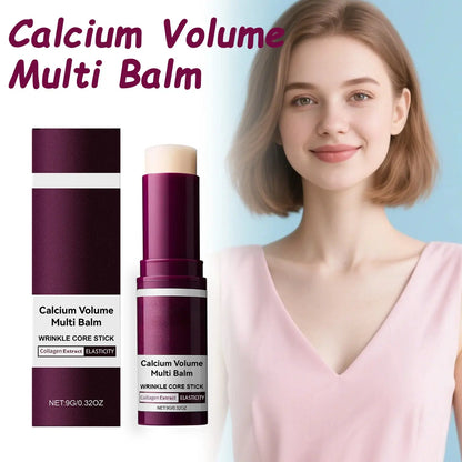 Calcium Volume Multi Balm Hydrating Anti Aging Fade Fine Lines Firming Skin Brightening Nourishing Collagen Moisturing Stick