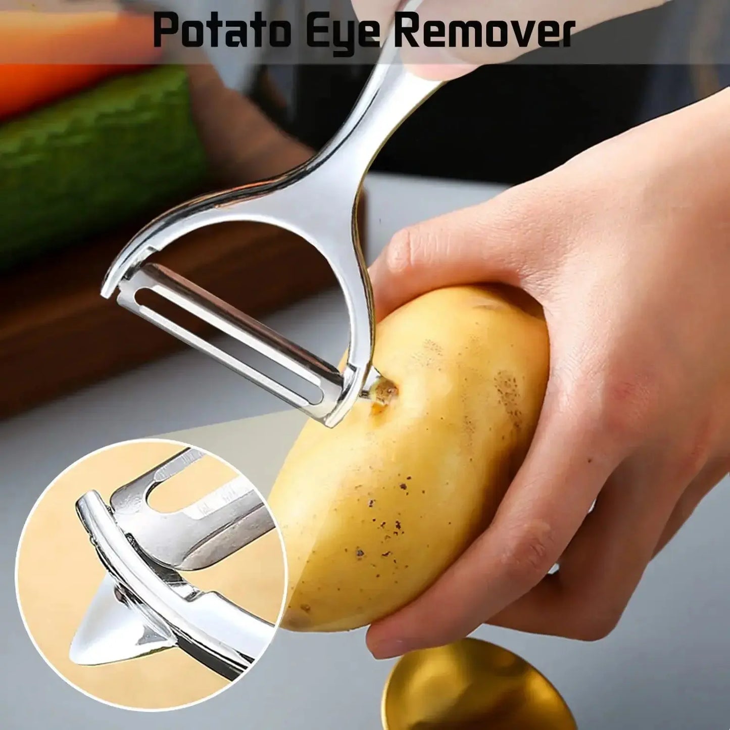 Multifunctional Stainless Steel Vegetable Peeler Eco-Friendly Zinc Alloy Potato Carrot Grater Fruit Tool for Kitchen Gourmet Pelador