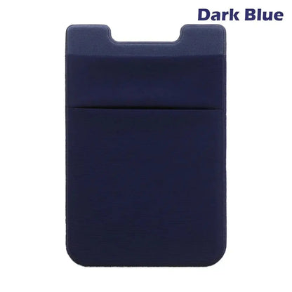 Silicone Phone Card Holder Wallet Case Phone Wallet Stick On Credit Card Holder Phone Pocket for Almost All Cell Phone