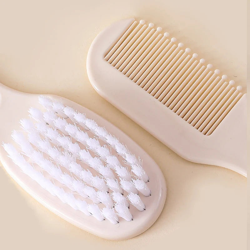 Hair Health Care Grooming Brush Clipper Teether Toothbrush Kit Baby Essentials 7PCS Baby Nail Trimmer Care Set Kid