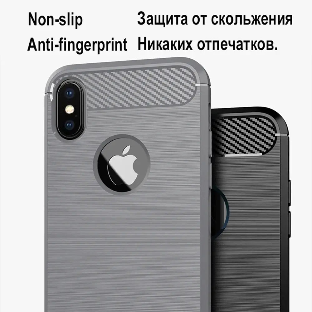 Luxury Shockproof Case For iPhone XS MAX X XR 10 7 8 Plus SE 2020 2022 SE2 SE3 7plus 8plus I Phone Back Cover Woman Man Black