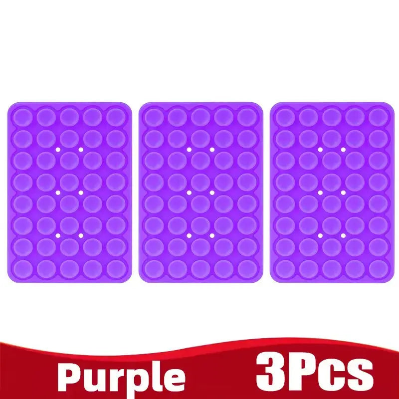 Silicone Suction Cup Phone Holder Multifunctional Fixed Anti-slip Mobile Fixture Double Sided Detachable Phone Rubber Sucker Pad Shoporiz