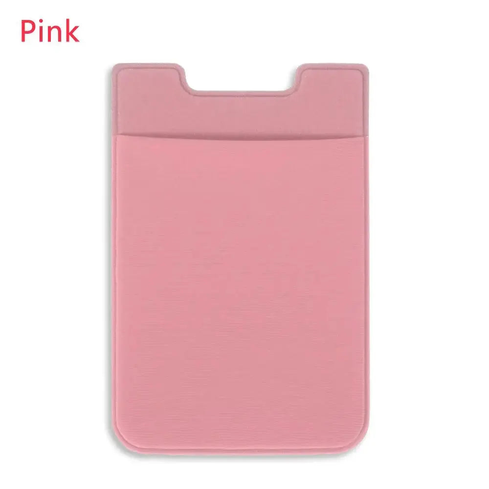 Silicone Phone Card Holder Wallet Case Phone Wallet Stick On Credit Card Holder Phone Pocket for Almost All Cell Phone