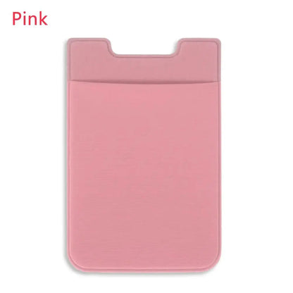 Silicone Phone Card Holder Wallet Case Phone Wallet Stick On Credit Card Holder Phone Pocket for Almost All Cell Phone