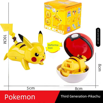Gengar Pokemon Deformation Poke Ball Fast Dragon Toy Doll Movable Joint Toy Pet Doll Master