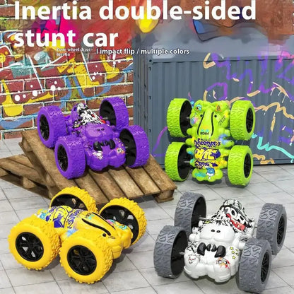 1 Piece Fun Double-sided Car Inertial Safety Anti-Collision Anti-fall Model Children's Toy Car Sliding Off-road Vehicle