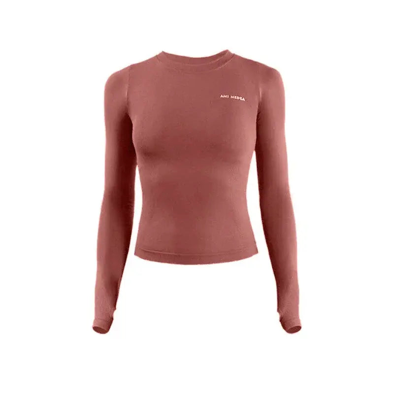 Women's Long Sleeve Top Yoga Shirts Running T-Shirt Workout Fitness Gym Sports Top Training Crop