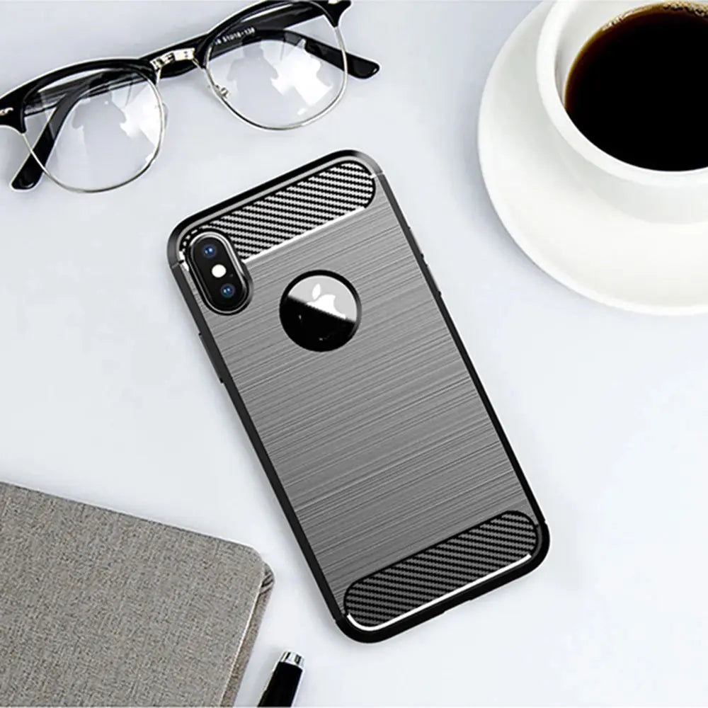 Luxury Shockproof Case For iPhone XS MAX X XR 10 7 8 Plus SE 2020 2022 SE2 SE3 7plus 8plus I Phone Back Cover Woman Man Black