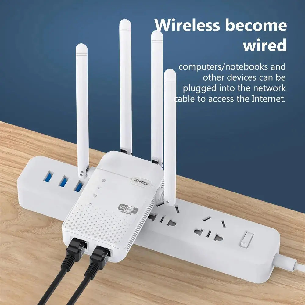 300Mbps Wireless WiFi Repeater 2.4G Signal Router 802.11N Long Range Wireless WiFi Extender Amplifier WIFI Booster Shoporiz