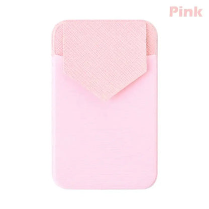 Silicone Phone Card Holder Wallet Case Phone Wallet Stick On Credit Card Holder Phone Pocket for Almost All Cell Phone