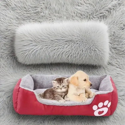 Large Pet House Dog Bed Soft Long Plush Cat Mat Warm Sleeping Cushion for Small Dogs Chihuahua Calm Puppy Bed Breathable Corduroy Shoporiz