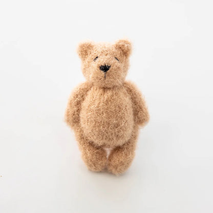 Handmade Knitted Teddy Bear Dolls Photography Toy Mohair Cute Crochet Animal Image Doll Studio Photo Shooting Props Accessories