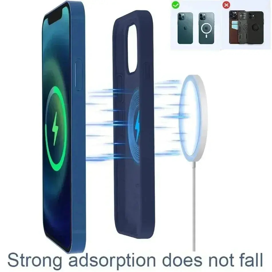 Fast Charger Original Magnetic Wireless Charging Device For iPhone 16 15 14 13 12 Pro Max Mini USB C 8 Plus XR X XS MAX Airpods Shoporiz