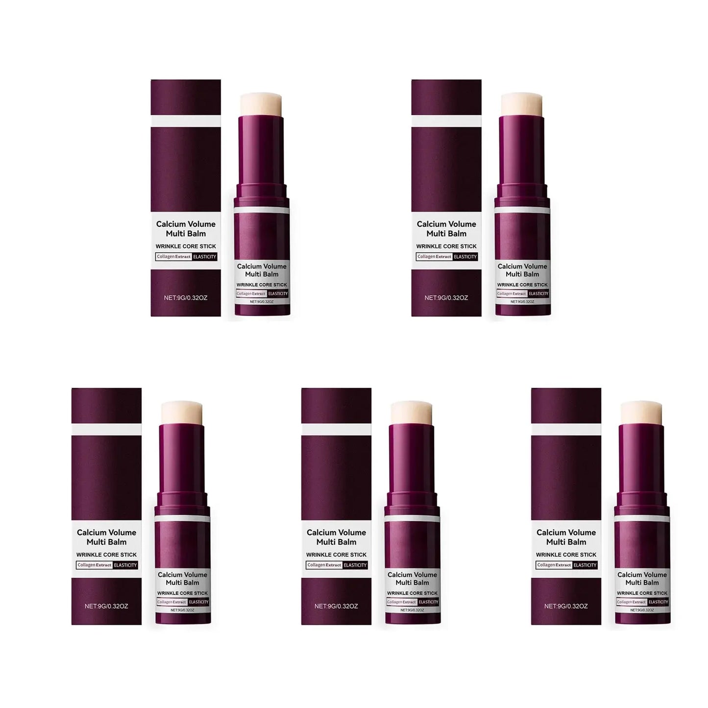 Calcium Volume Multi Balm Hydrating Anti Aging Fade Fine Lines Firming Skin Brightening Nourishing Collagen Moisturing Stick