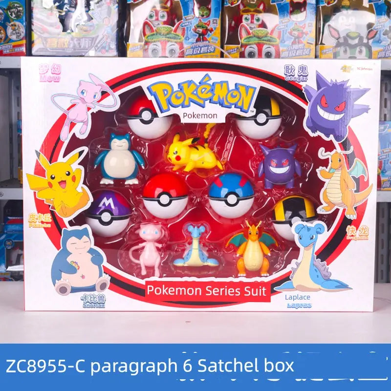 Gengar Pokemon Deformation Poke Ball Fast Dragon Toy Doll Movable Joint Toy Pet Doll Master