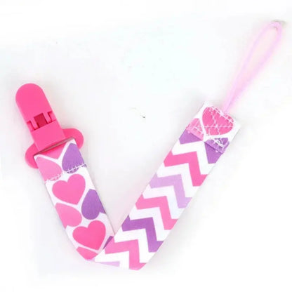 4pcs/set Newborn pacifier chain clip Double-sided printed pacifier Belt Pacifier holder Infant feeding Shoporiz