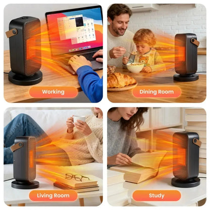 Quiet Portable Electric Space Heater for Indoor Use - Safe And Efficient Thermal Comfort