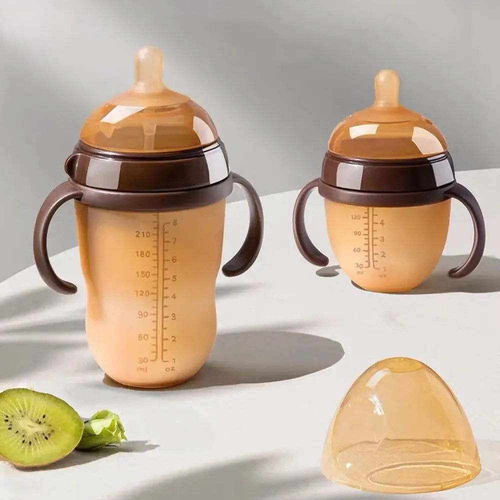 BPA-Free Silicone Baby Bottle, Suitable for 0-36 Months, 150ml/240ml, Mimics Breastfeeding Experience Shoporiz