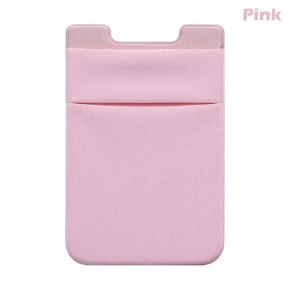 Silicone Phone Card Holder Wallet Case Phone Wallet Stick On Credit Card Holder Phone Pocket for Almost All Cell Phone