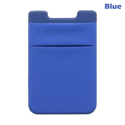 Silicone Phone Card Holder Wallet Case Phone Wallet Stick On Credit Card Holder Phone Pocket for Almost All Cell Phone