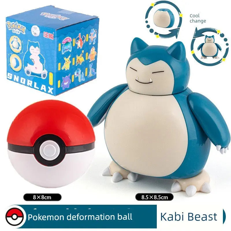 Gengar Pokemon Deformation Poke Ball Fast Dragon Toy Doll Movable Joint Toy Pet Doll Master