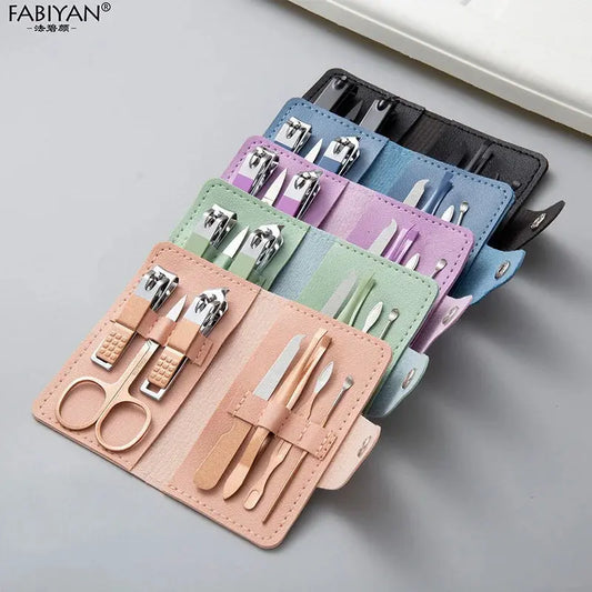 7Pcs Portable Nail Clipper Set Beauty Nail Trimmer Ear Peeling Knife Manicure Set Personal Care Pedicure Tools Eyebrow Scissors