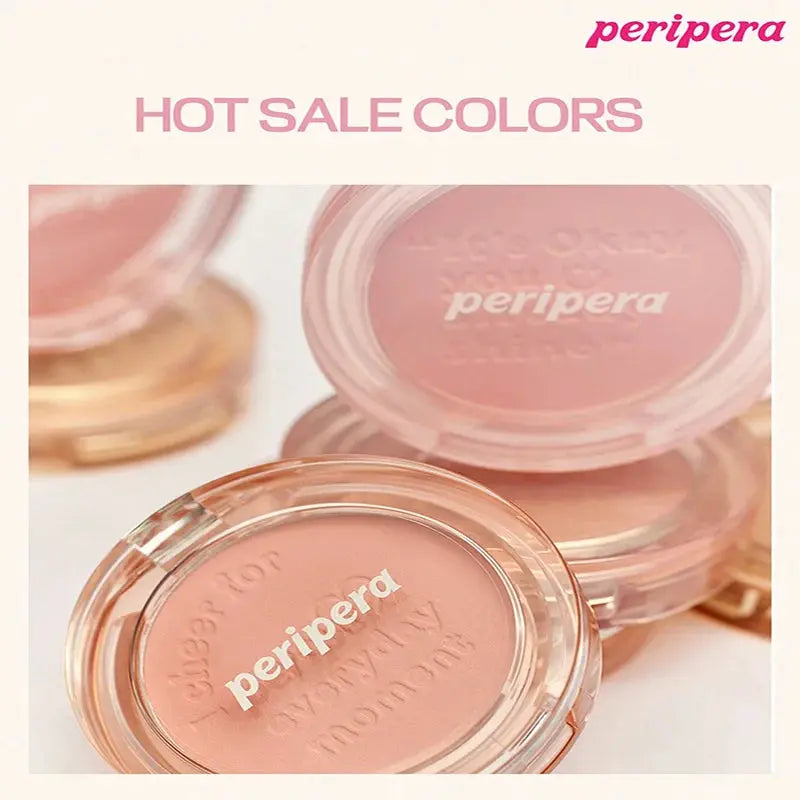 K-Beauty Single Color Blush Palette, Matte Fine Powder Cheek Blush, Non-Cakey, Long-Lasting, Nude Makeup, K-Beauty Cosmetic