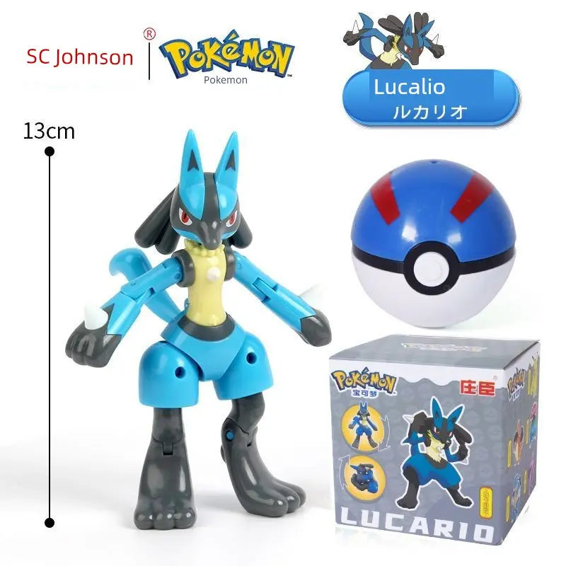 Gengar Pokemon Deformation Poke Ball Fast Dragon Toy Doll Movable Joint Toy Pet Doll Master