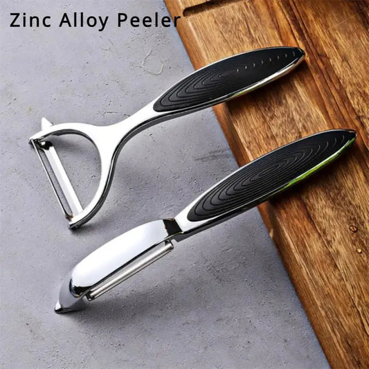 Multifunctional Stainless Steel Vegetable Peeler Eco-Friendly Zinc Alloy Potato Carrot Grater Fruit Tool for Kitchen Gourmet Pelador
