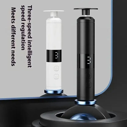 3-speed adjustment, LCD display screen, 16 interchangeable heads for home/foot and hand care, fast charging